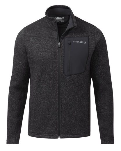 Base Camp Full Zip Sweater | Heather Black