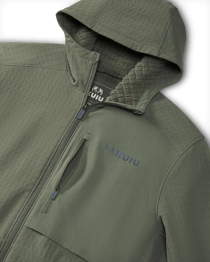 Blockfield Fleece Hoodie | Dark Sage