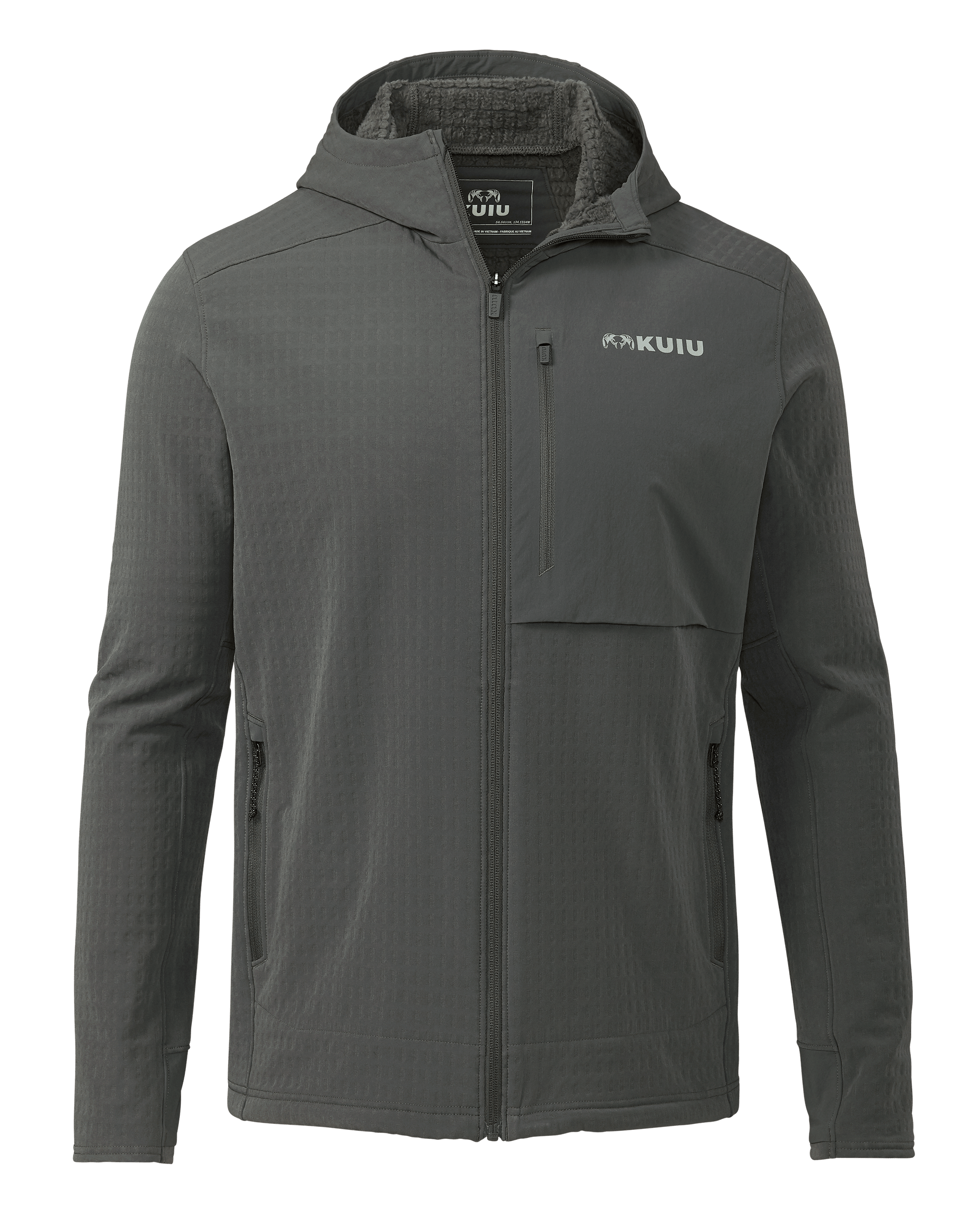 Blockfield Fleece Hoodie | Gunmetal
