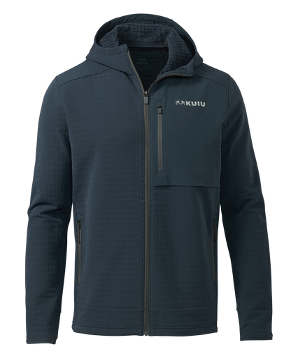 Blockfield Fleece Hoodie | Steel Blue