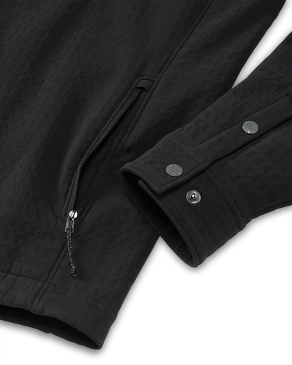 Blockfield Fleece Shirt Jacket | Black