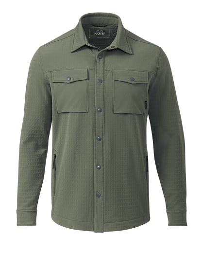 Blockfield Fleece Shirt Jacket | Dark Sage