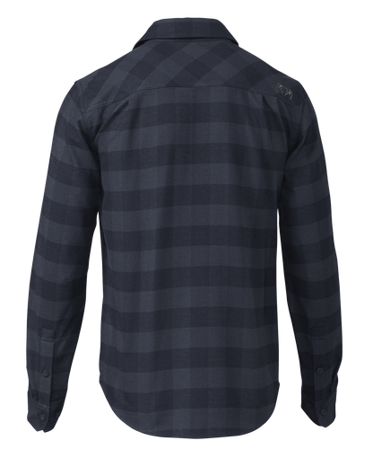 Field Flannel Shirt | Steel Blue Buffalo Check