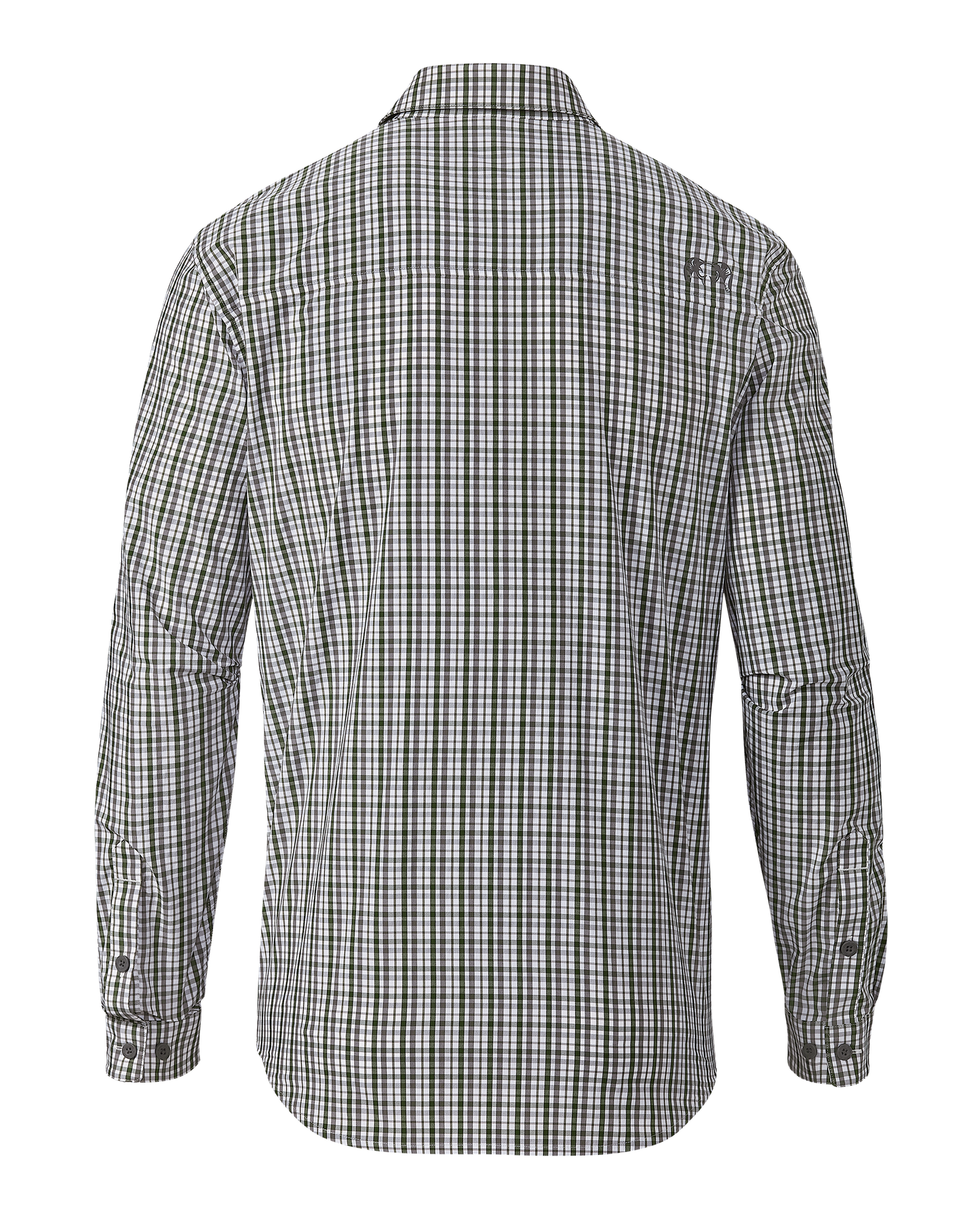 Borrego LS Shirt | Mini Cross Check Verde Plaid