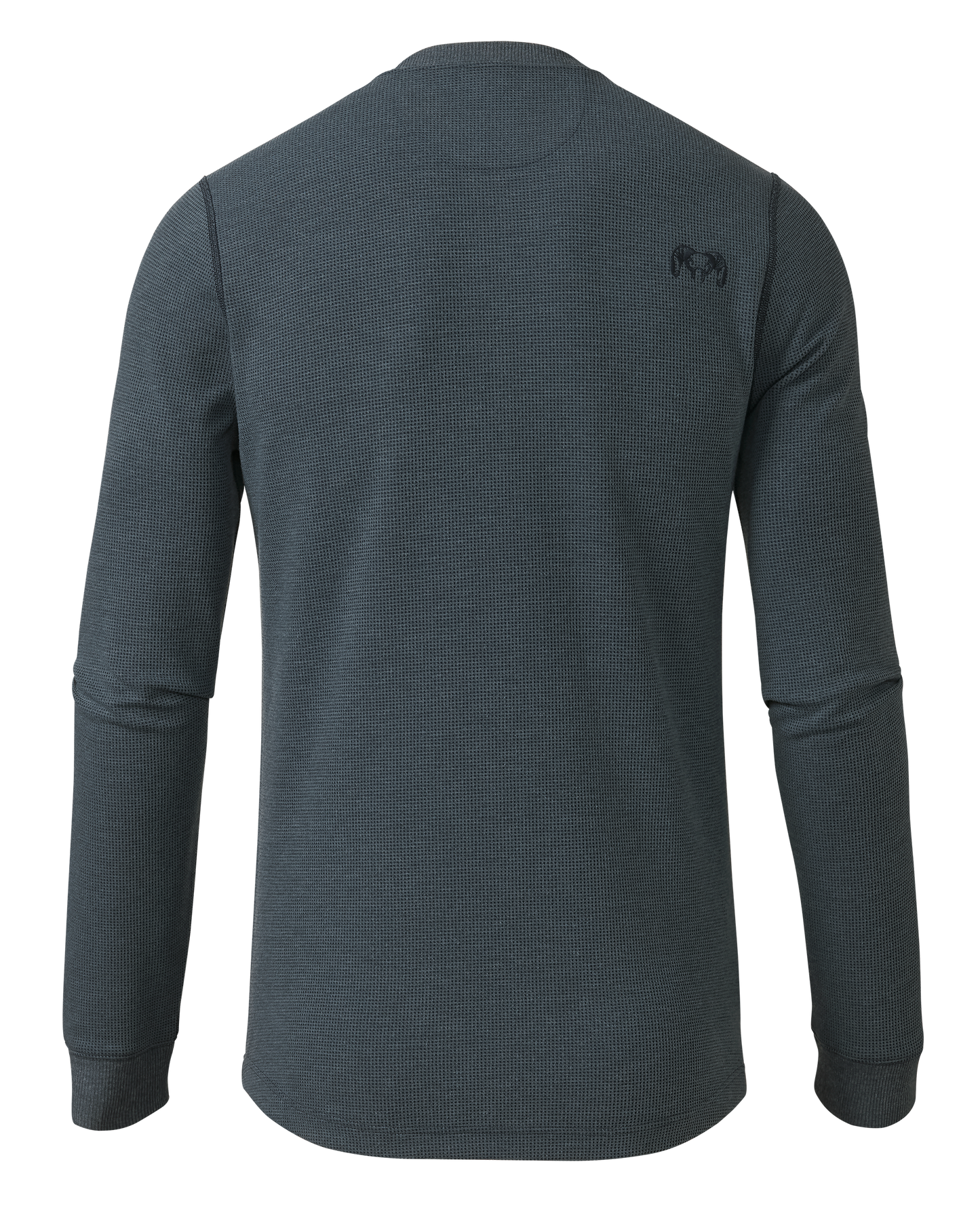 Canyon Waffle Henley | Steel Blue Heather