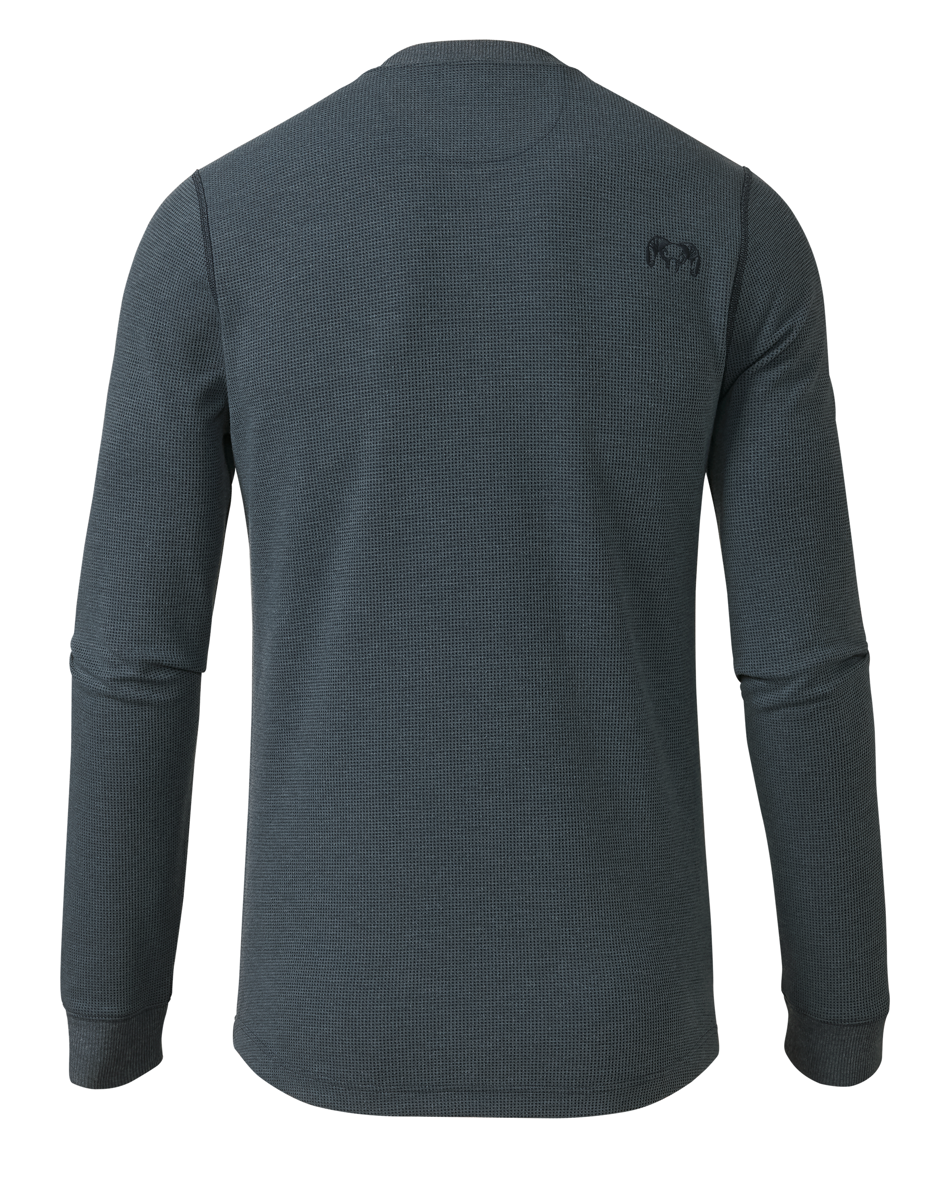 Canyon Waffle Henley | Steel Blue Heather