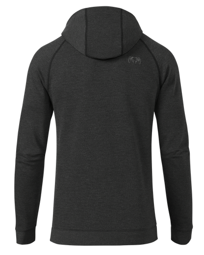 Canyon Waffle Hoodie | Black Heather