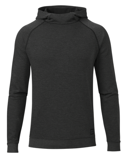 Canyon Waffle Hoodie | Black Heather