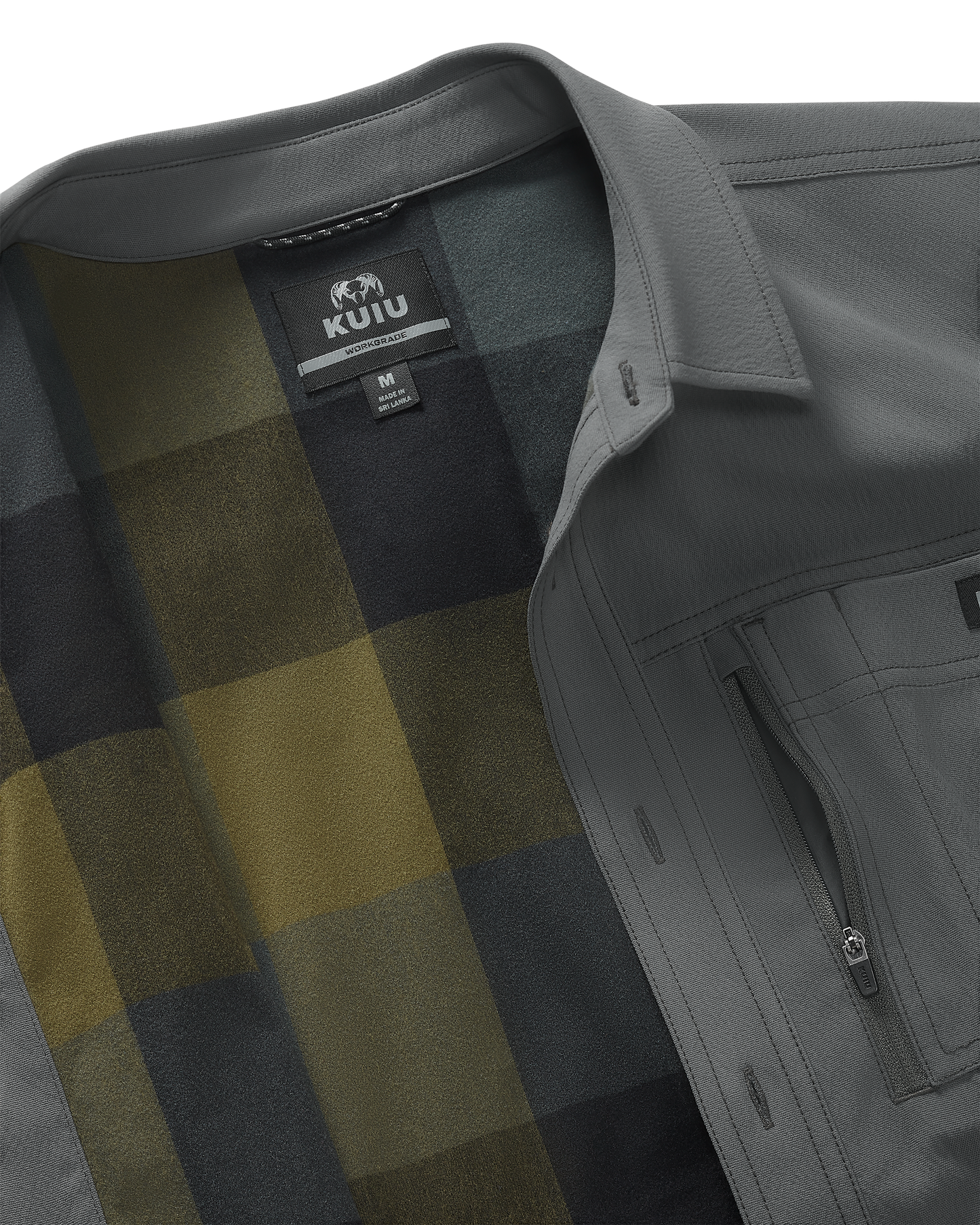 Motive Flannel Lined Shirt Jacket | Gunmetal