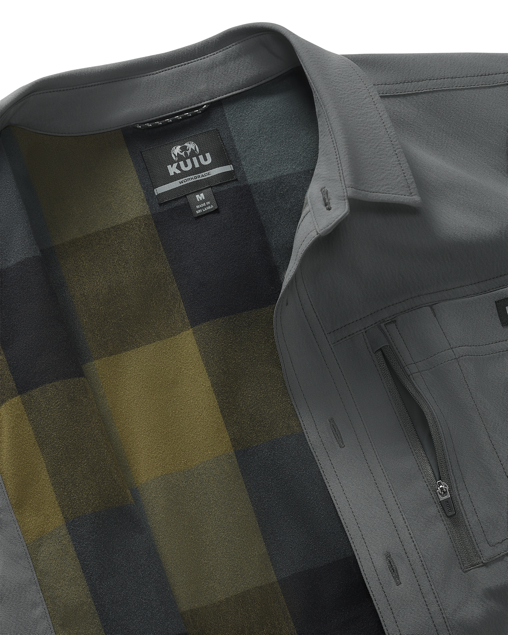 Motive Flannel Lined Shirt Jacket | Gunmetal