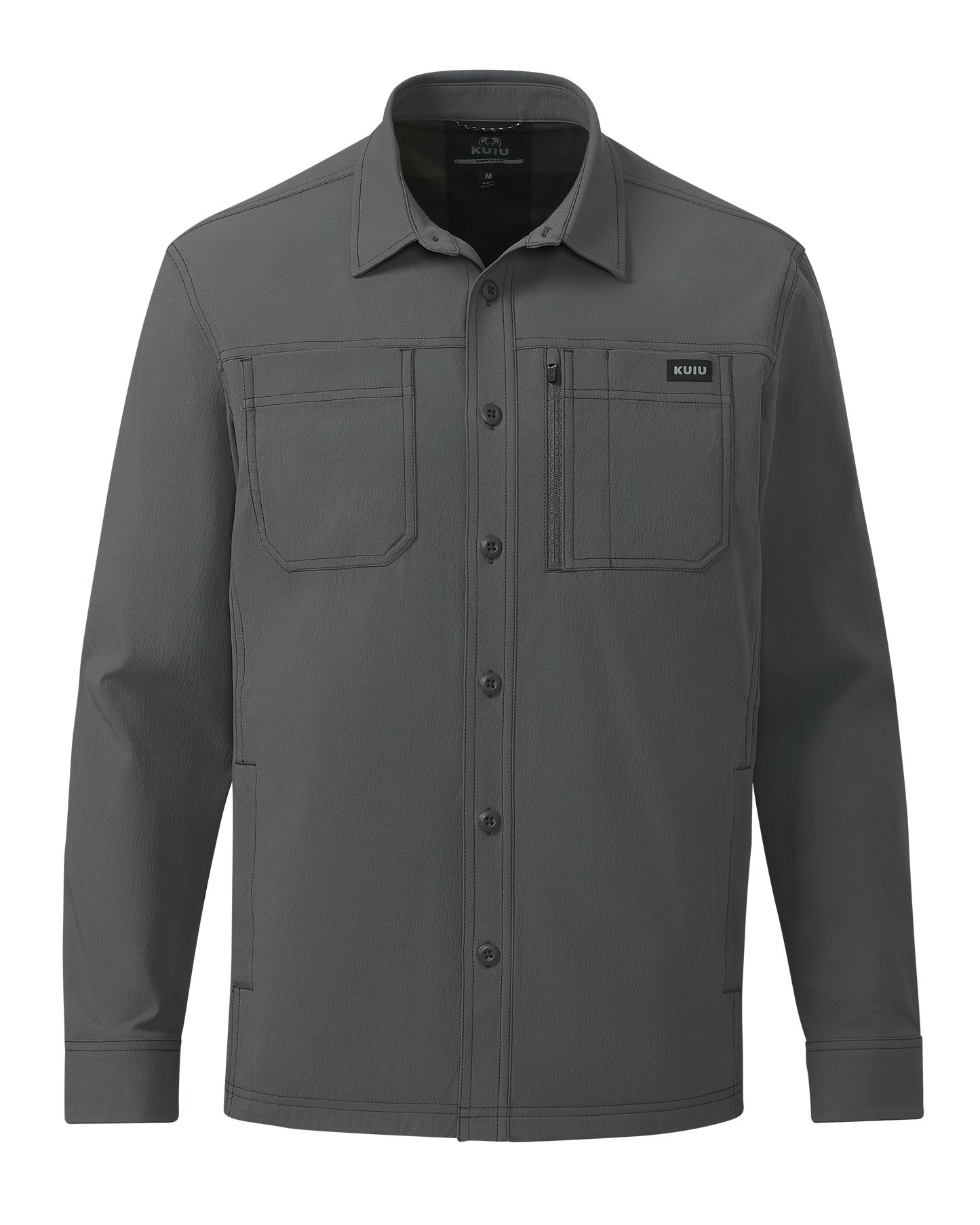 Motive Flannel Lined Shirt Jacket | Gunmetal