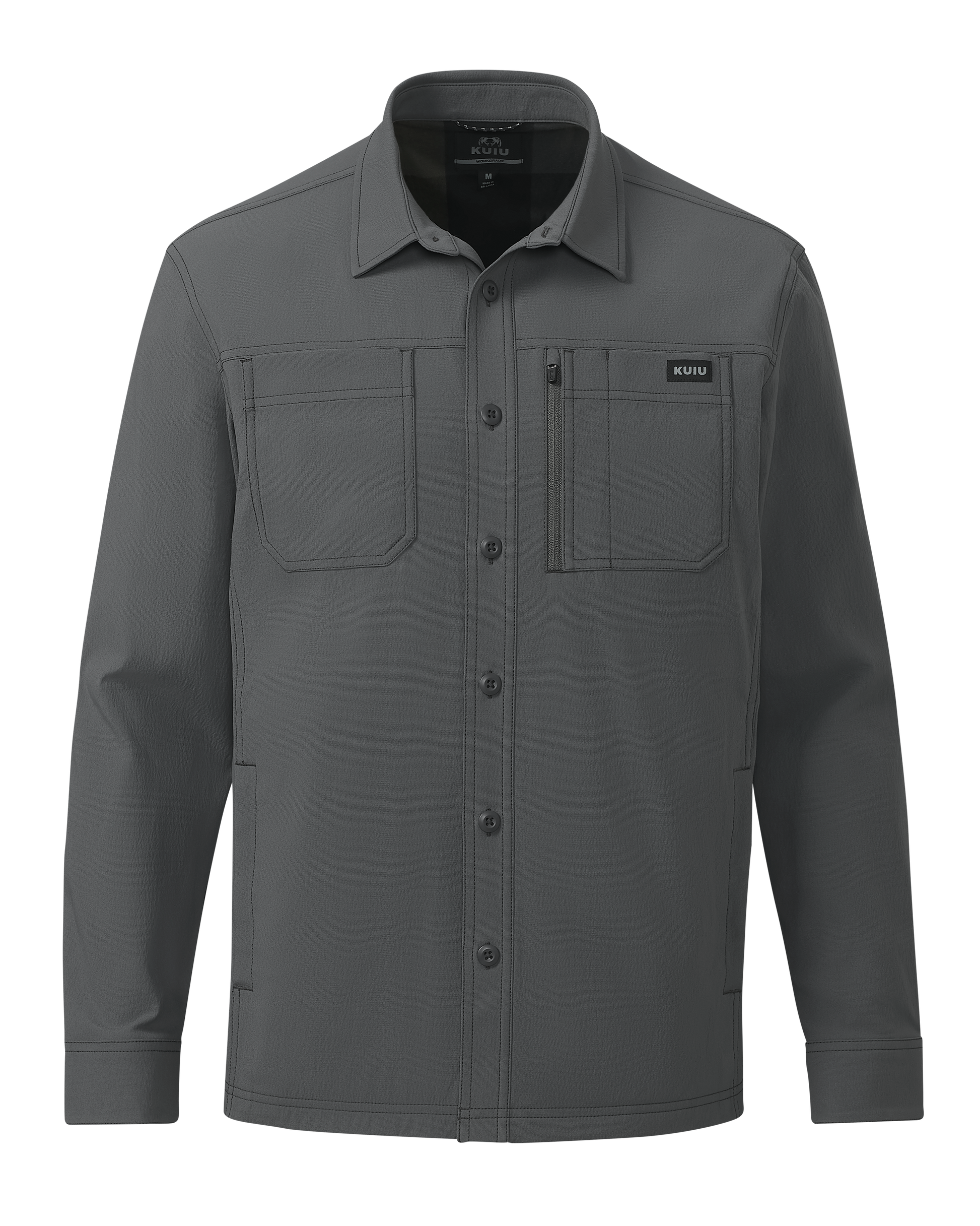 Motive Flannel Lined Shirt Jacket | Gunmetal