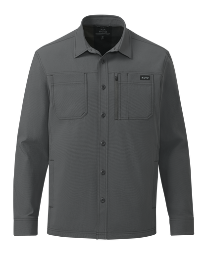 Motive Flannel Lined Shirt Jacket | Gunmetal
