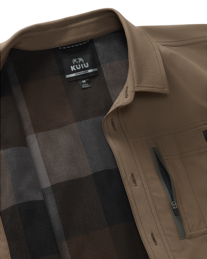 Motive Flannel Lined Shirt Jacket | Major Brown