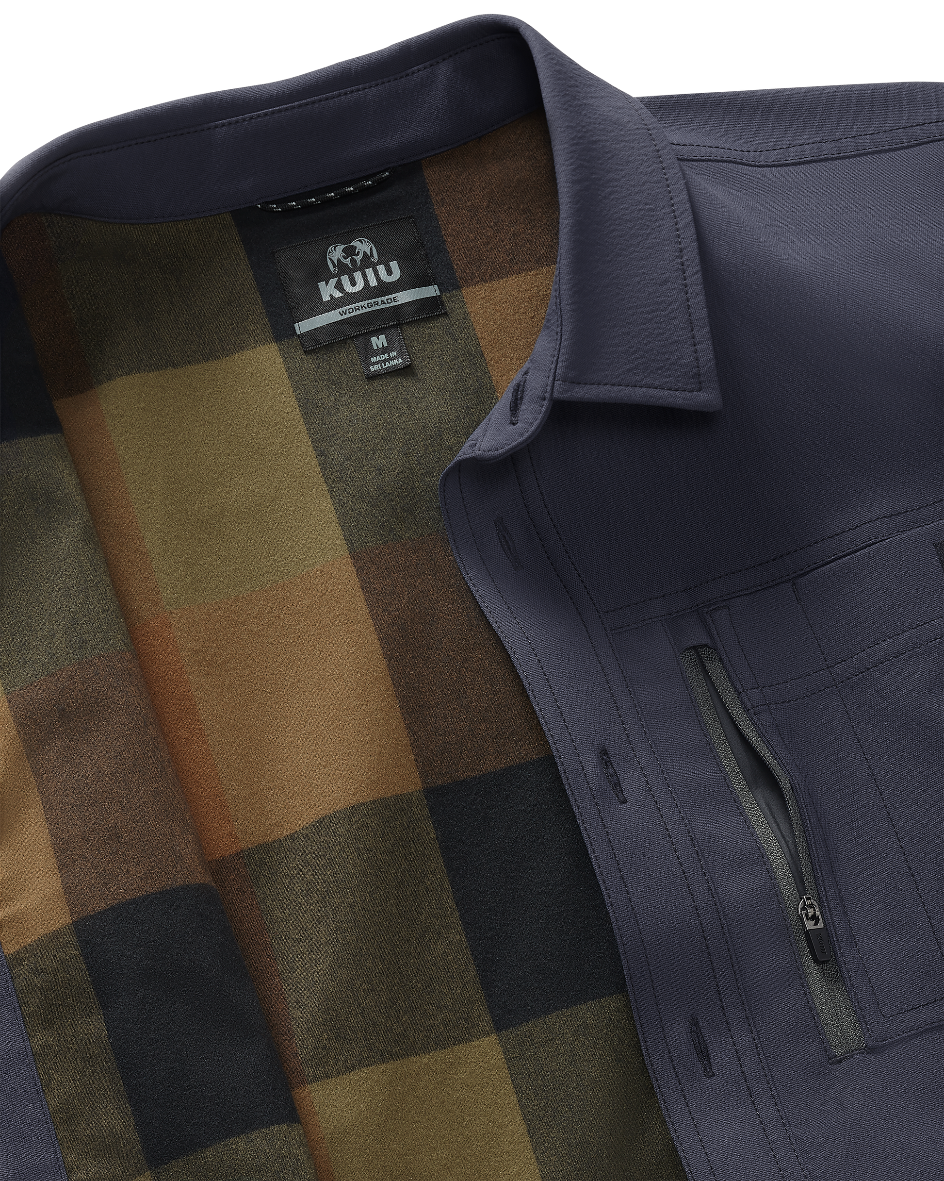 Motive Flannel Lined Shirt Jacket | Steel Blue