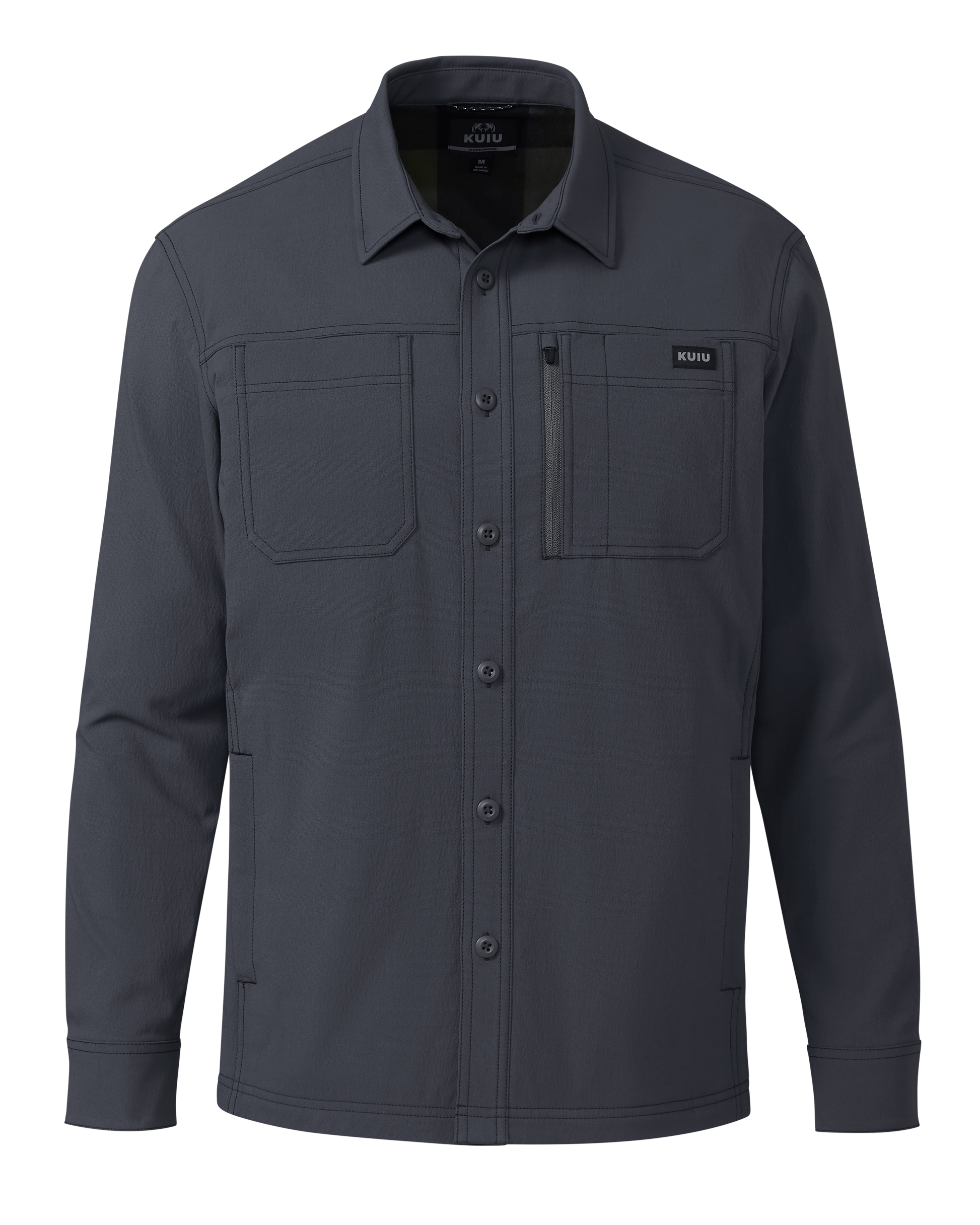 Motive Flannel Lined Shirt Jacket | Steel Blue