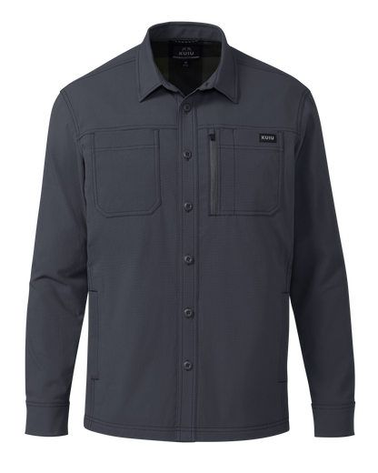 Motive Flannel Lined Shirt Jacket | Steel Blue