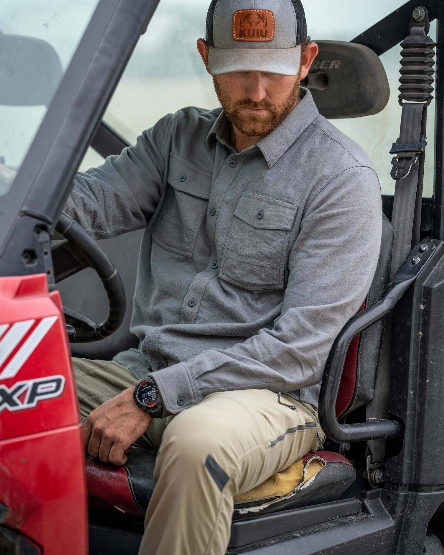 Field Flannel Shirt | Asphalt
