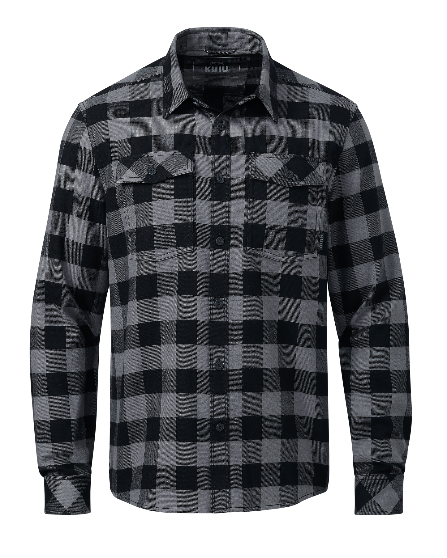 Field Flannel Shirt | Gunmetal Buffalo Check