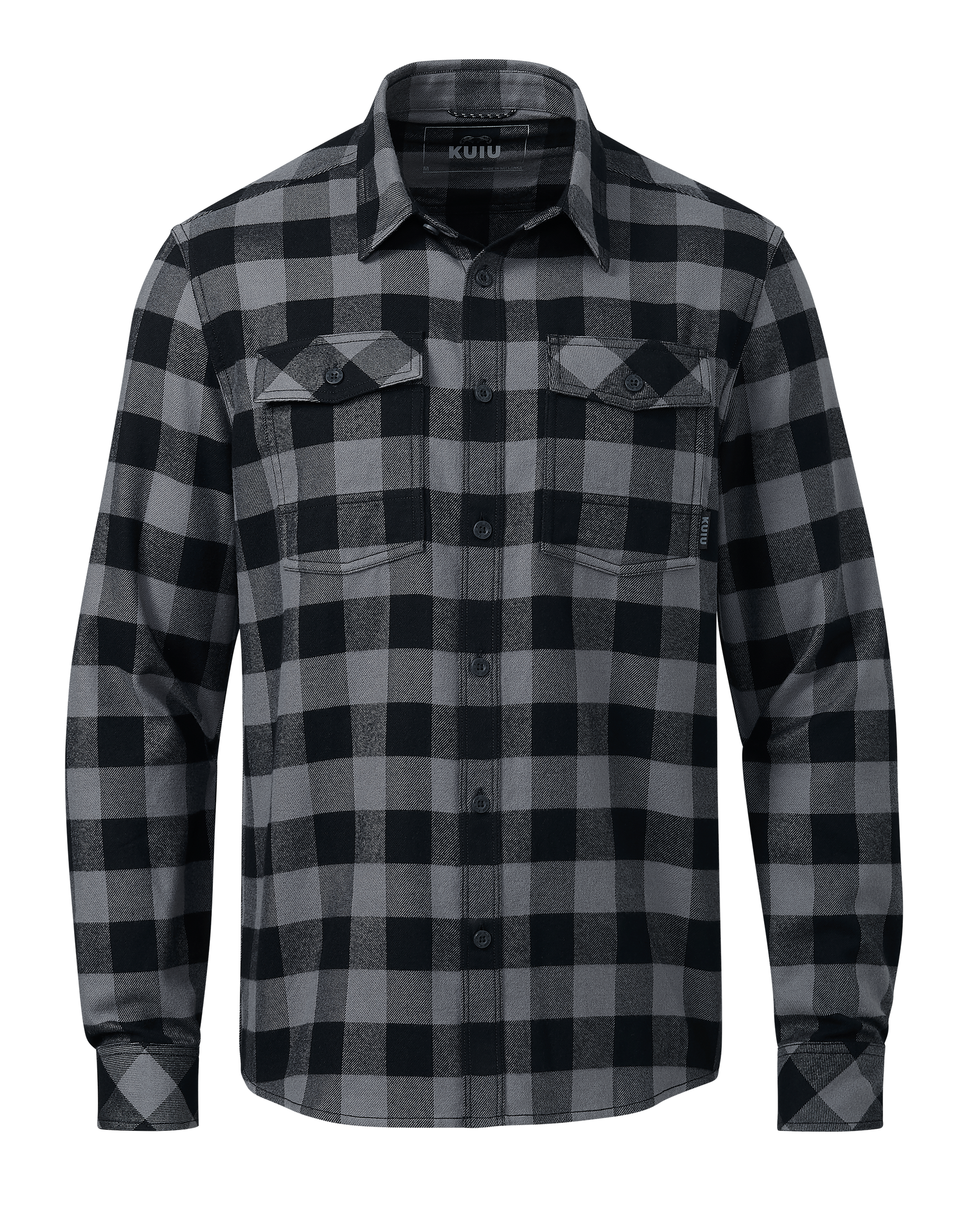 Field Flannel Shirt | Gunmetal Buffalo Check