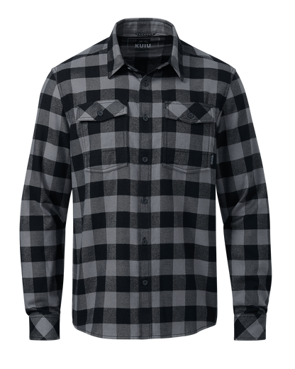 Field Flannel Shirt | Gunmetal Buffalo Check