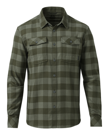 Outlet Field Flannel Shirt | Loden Buffalo Check