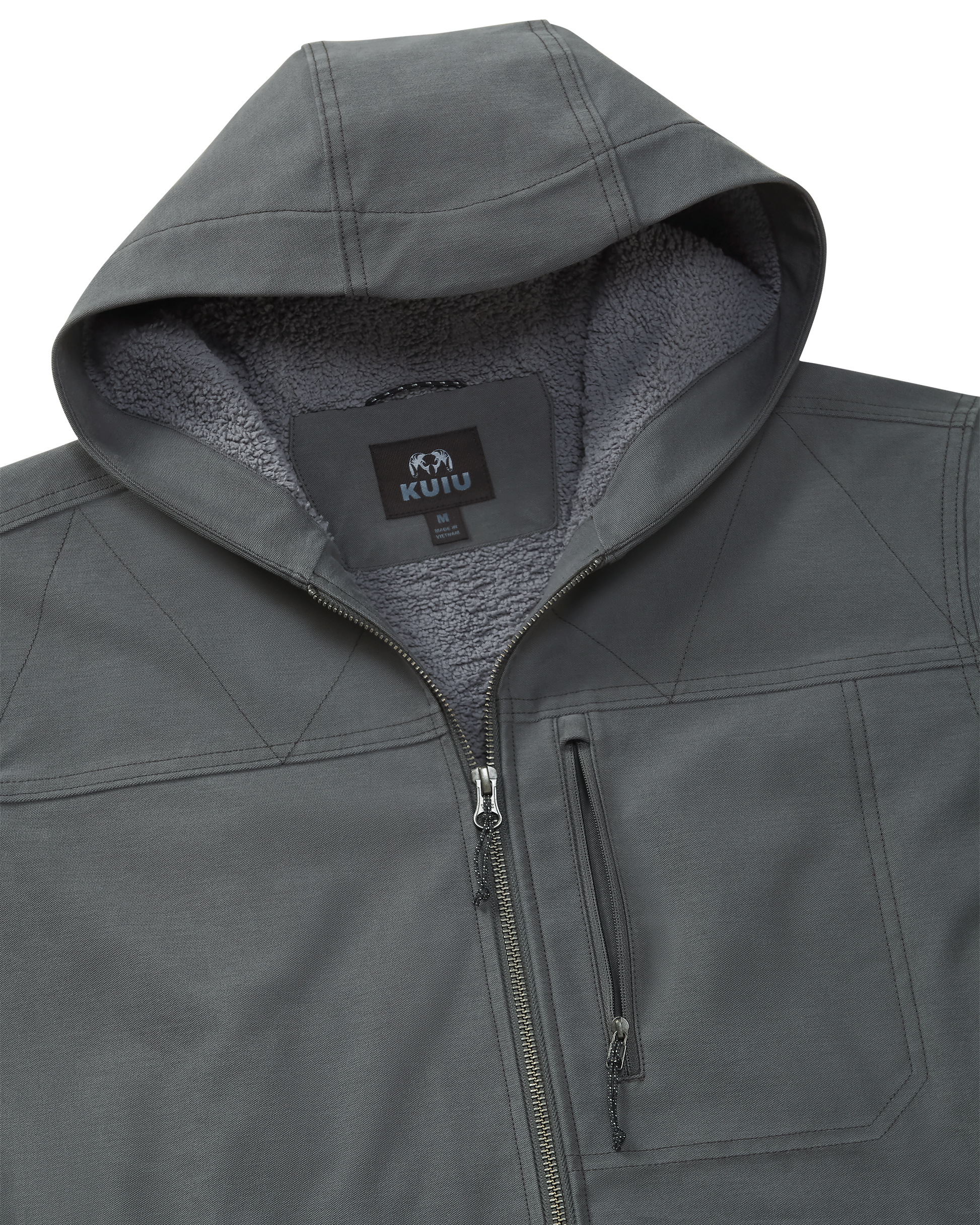 Brawley Hooded Fleece Jacket | Gunmetal