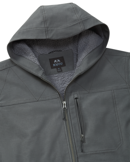 Brawley Hooded Fleece Jacket | Gunmetal