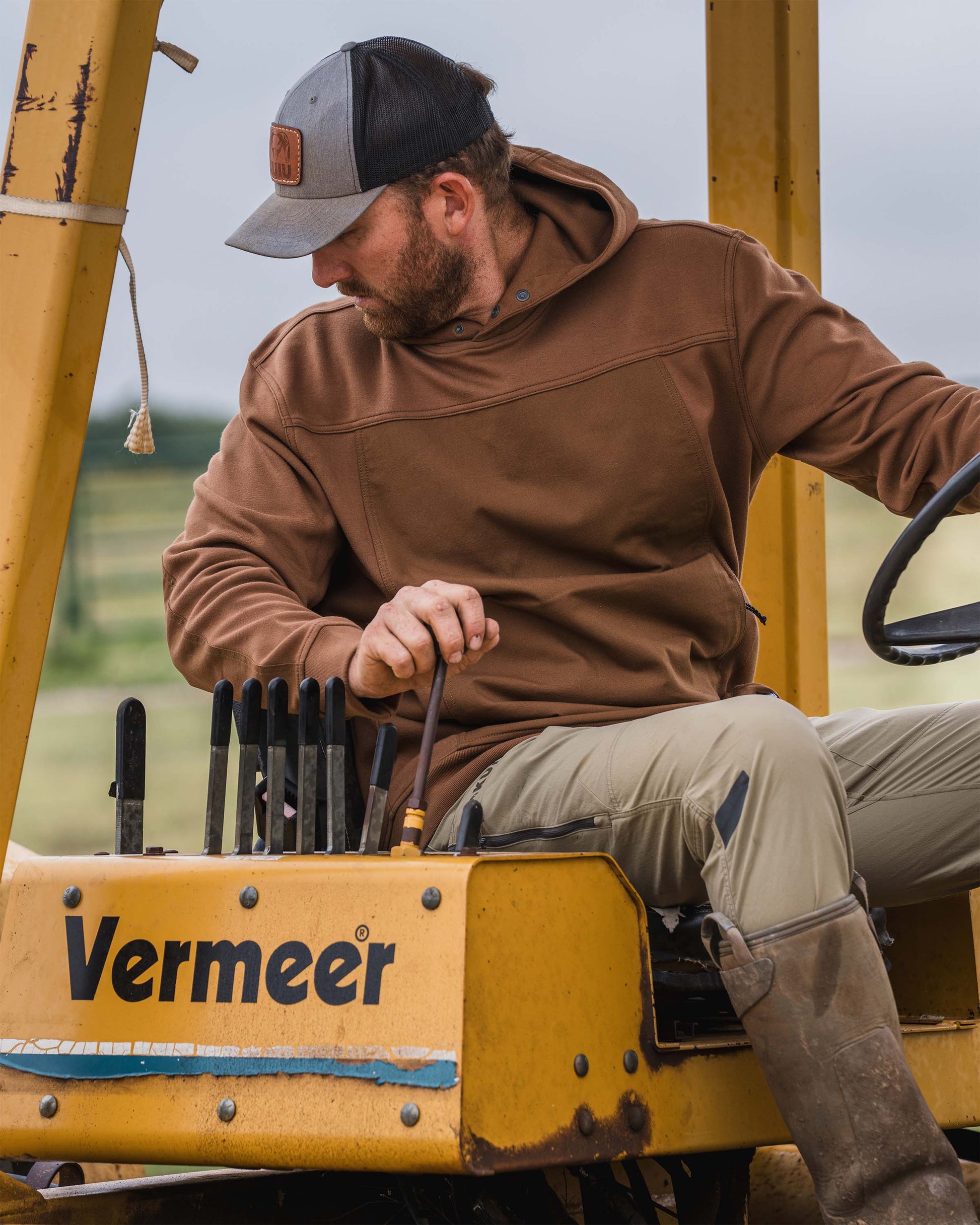 Workgrade Utility Hoodie | Saddle