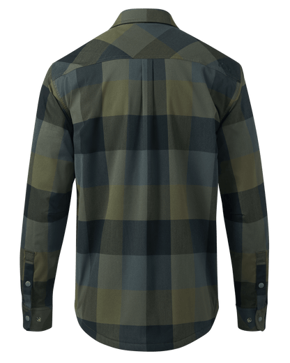 Field Flannel Fleece Shirt Jacket | Verde Plaid