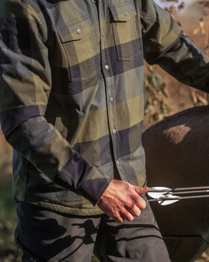 Field Flannel Fleece Shirt Jacket | Vias Plaid