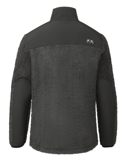 Sherpa Fleece Zip Pullover | Asphalt