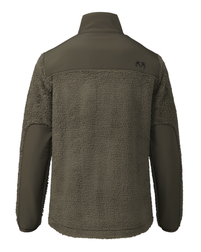 Sherpa Fleece Zip Pullover | Ash