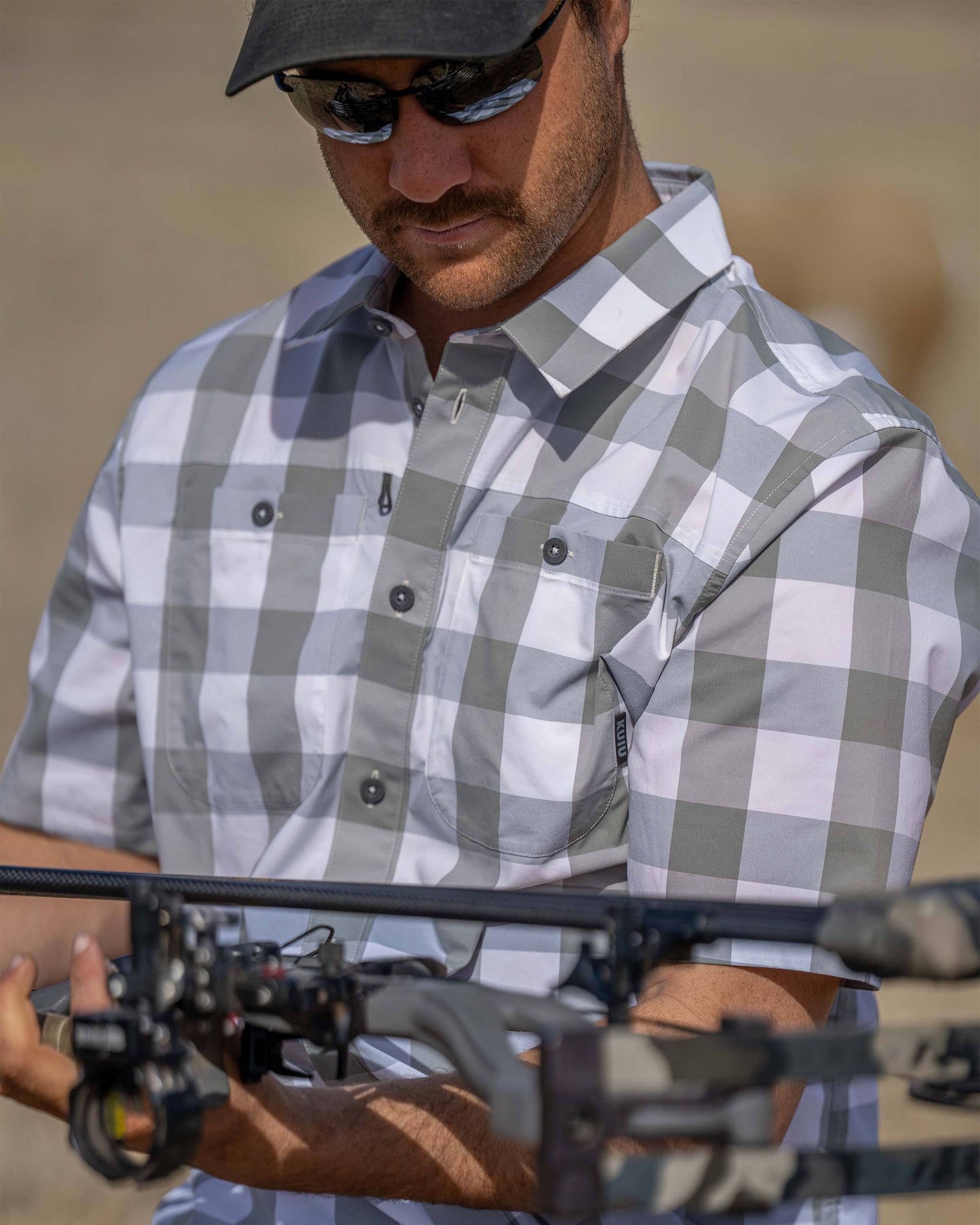 Borrego SS Shirt | Battleship Plaid