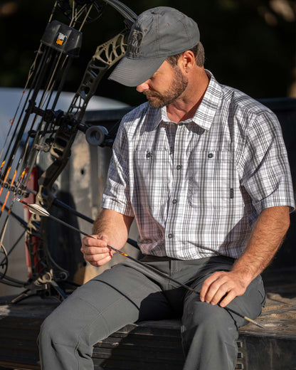 Borrego SS Shirt | Gravel Plaid