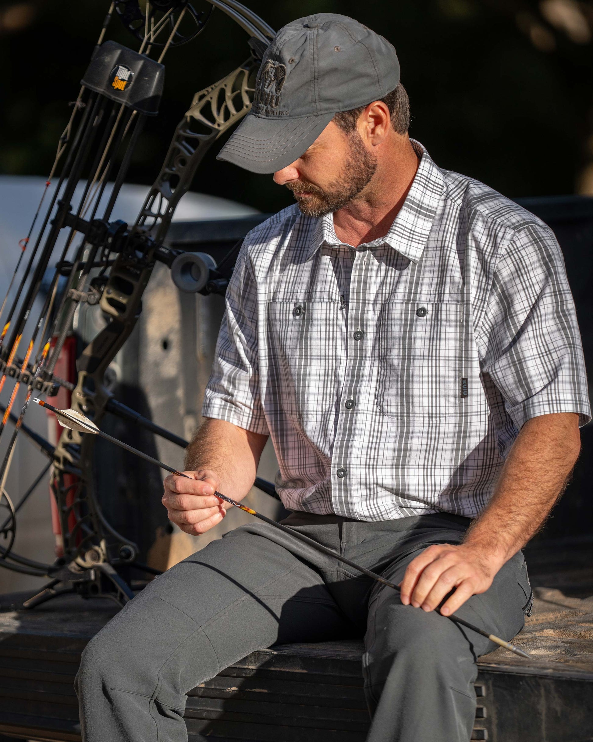 Borrego SS Shirt | Granite Plaid
