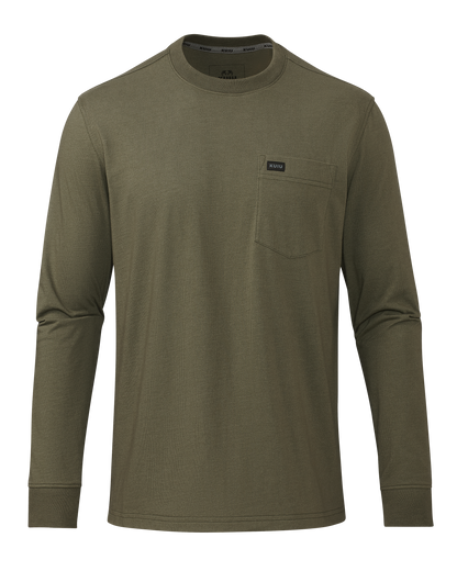 Workgrade LS Pocket Crew | Evergreen