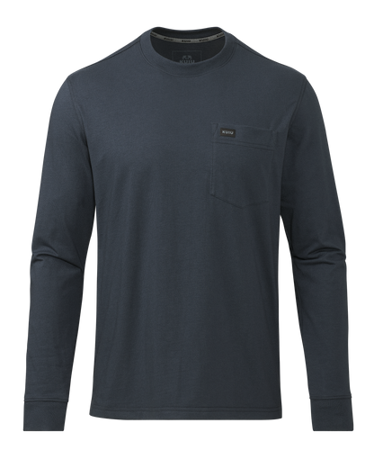 Workgrade LS Pocket Crew | Steel Blue