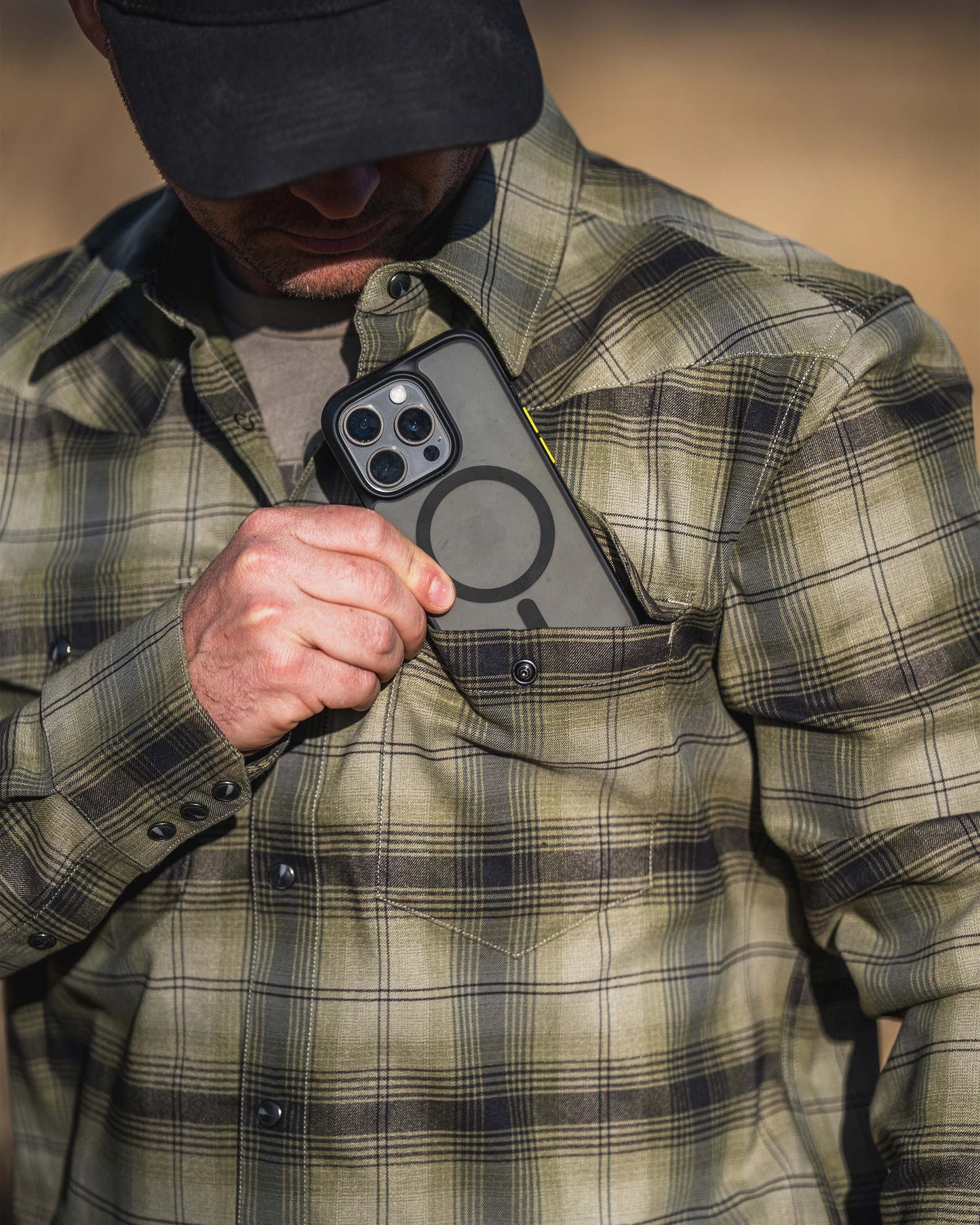 Laredo LS Shirt | Verde Ombre Plaid