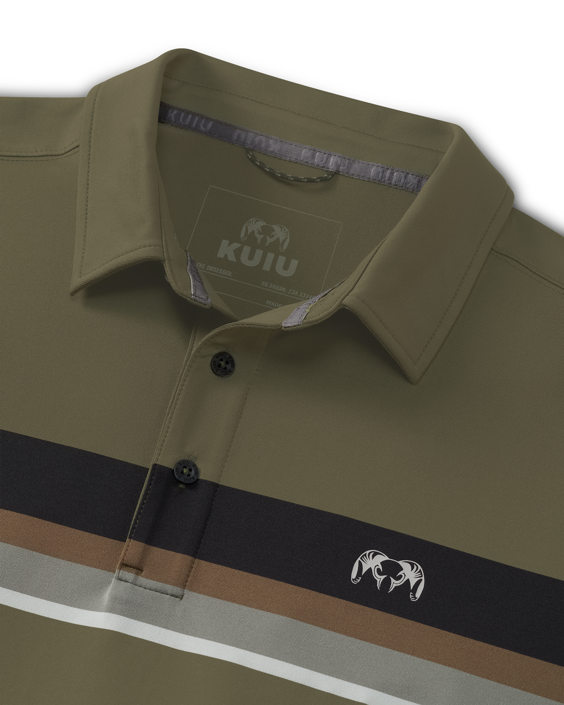 KUIU Performance Polo Stripe | Evergreen Chest Stripe