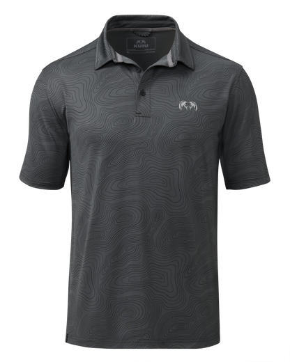 KUIU Performance Polo Topo | Gunmetal Topo