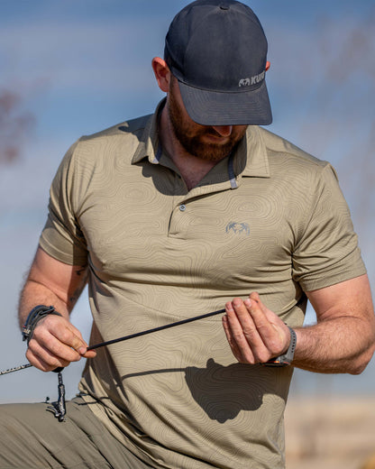 KUIU Performance Polo Topo | Gunmetal Topo