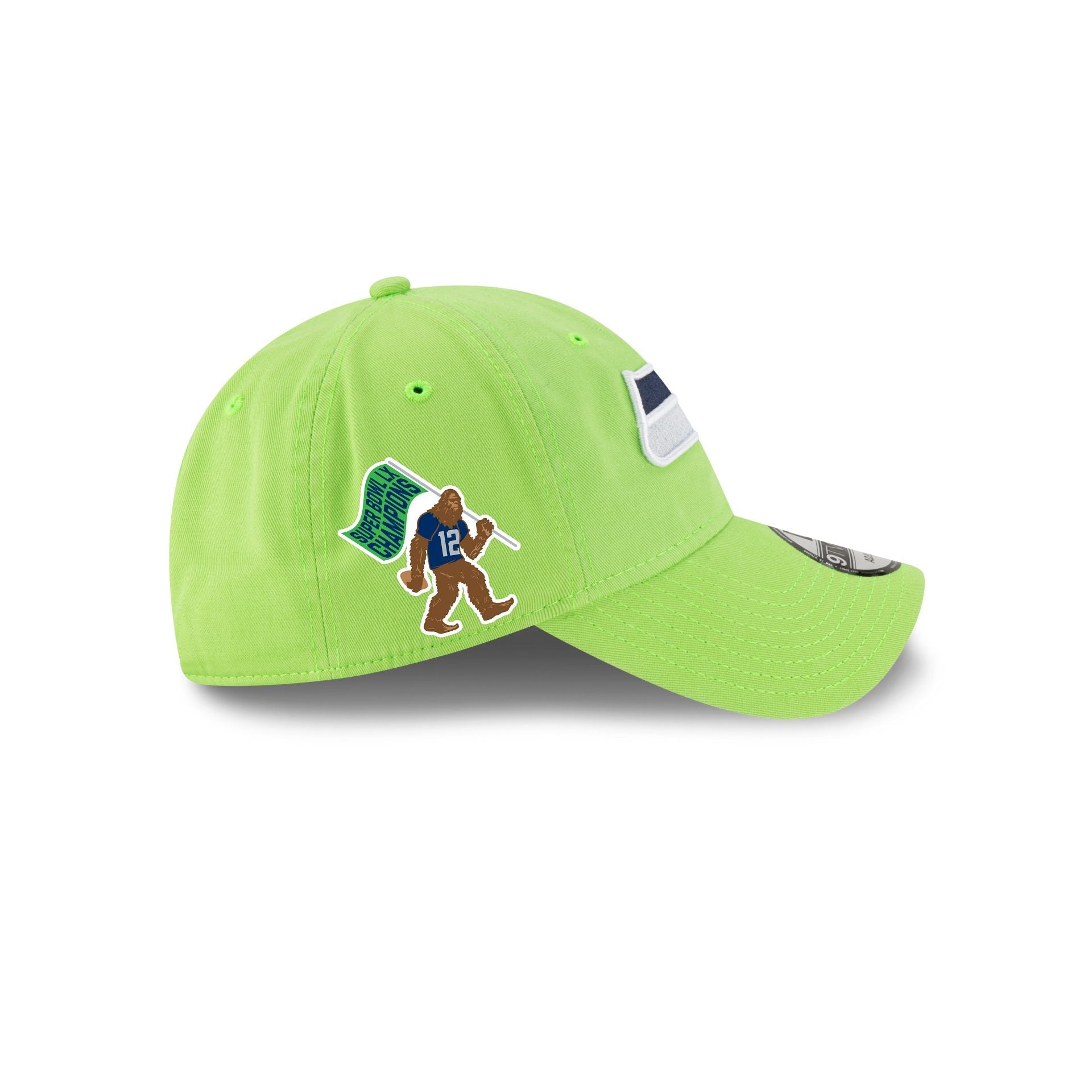 Seattle Seahawks Super Bowl LX Champions Sasquatch Sidepatch 9TWENTY Adjustable Hat
