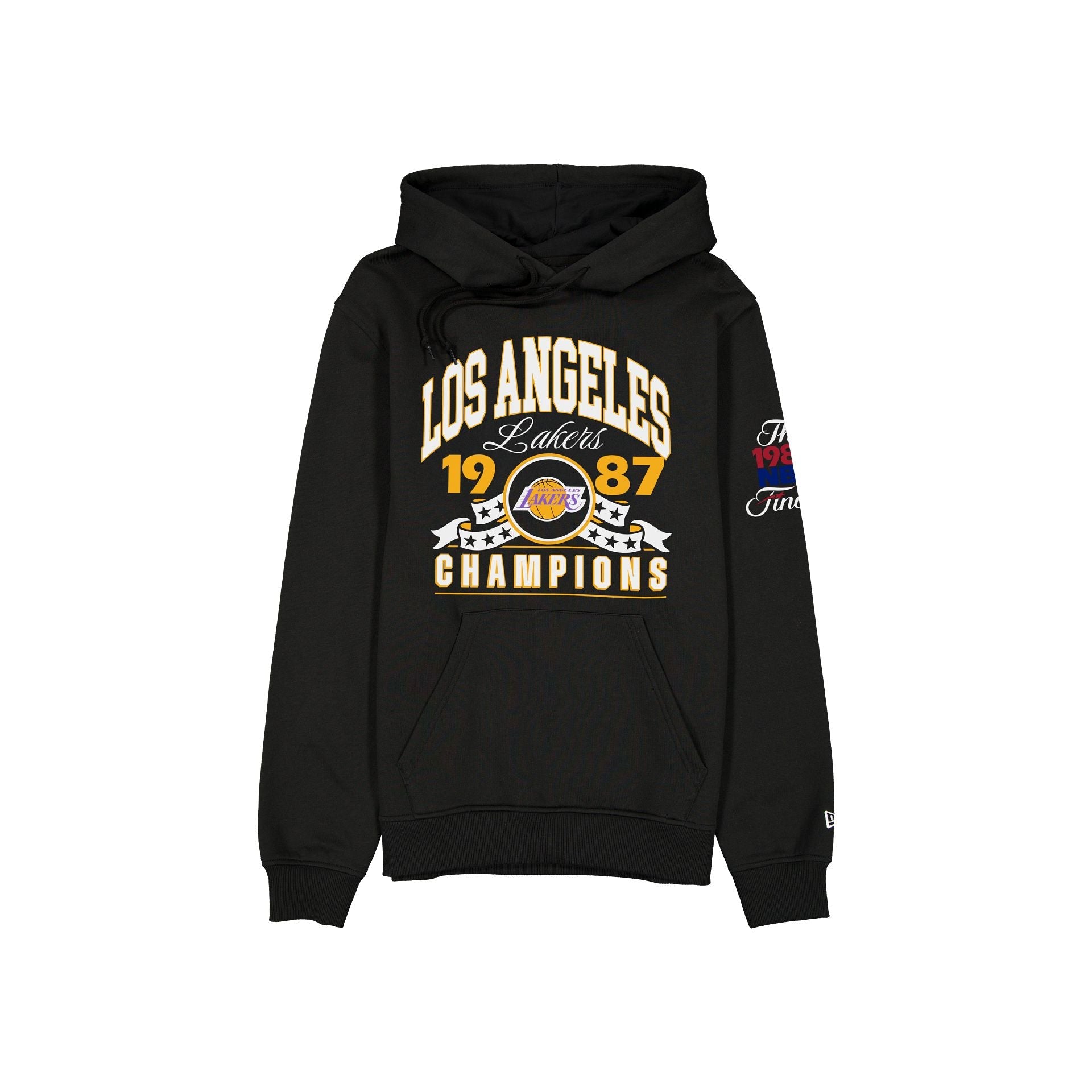 Los Angeles Lakers Hardwood Classics 1987 Champions Black Hoodie