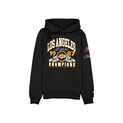 Los Angeles Lakers Hardwood Classics 1987 Champions Black Hoodie