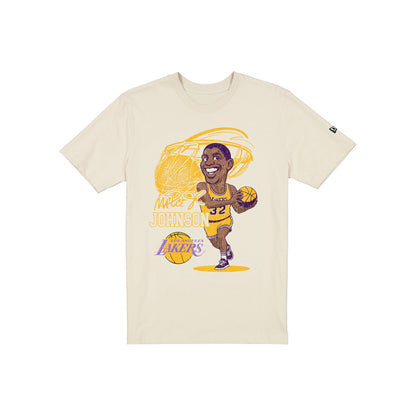 Los Angeles Lakers Hardwood Classics Magic Johnson Caricature T-Shirt