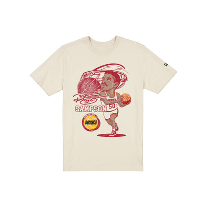 Houston Rockets Hardwood Classics Ralph Sampson Caricature T-Shirt