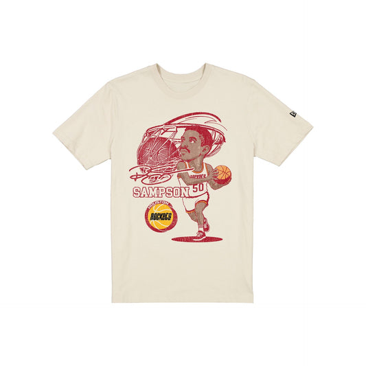 Houston Rockets Hardwood Classics Ralph Sampson Caricature T-Shirt
