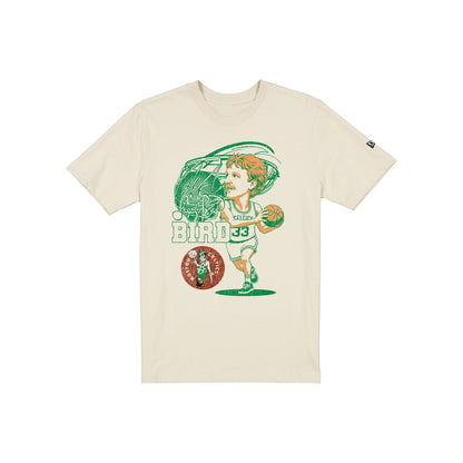 Boston Celtics Hardwood Classics Larry Bird Caricature T-Shirt
