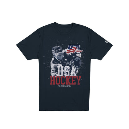 USA Hockey Player Navy T-Shirt